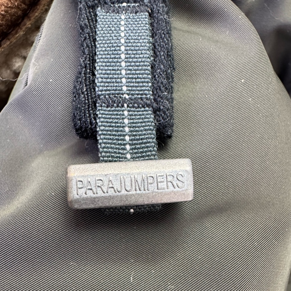 Parajumpers Long Bear Special Edition Shearling Fur Trim Coat Size Medium - Picture 13 of 16